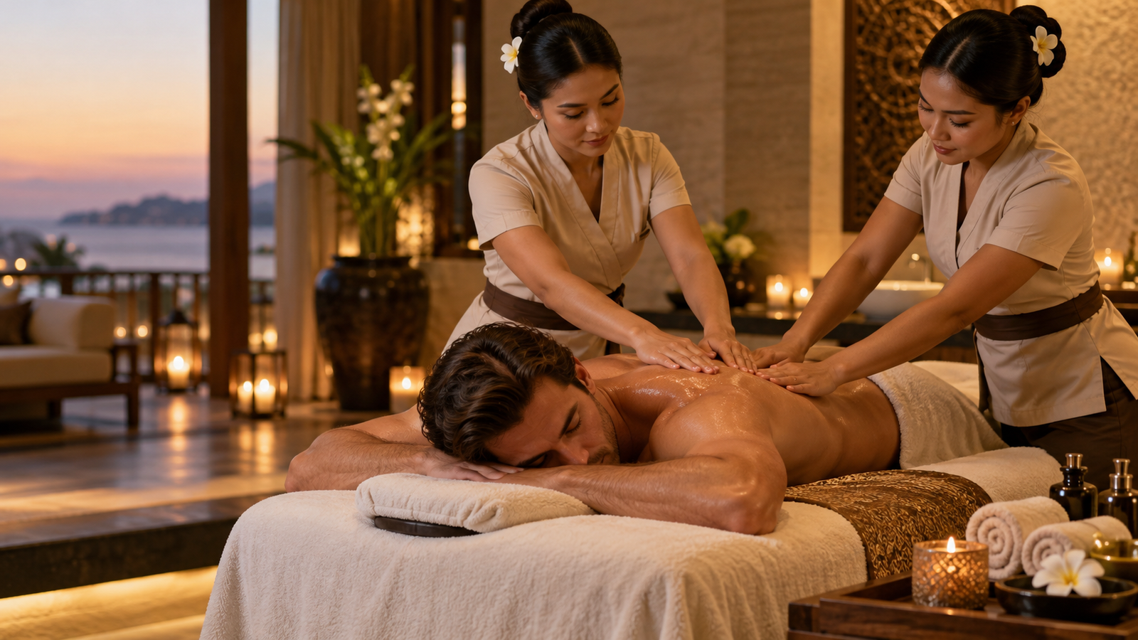 Premium four hand massage at Moonway Wellness